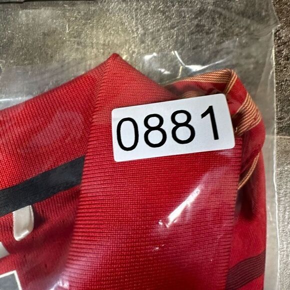 Adidas Men’s Size XL ClimaCool Polo Shirt Red Striped Multicolor Short Sleeve - Picture 6 of 6